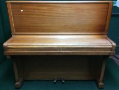 A mahogany cased piano by Maxime Freres