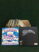 A box of lps, 78's and 45's , Elvis,