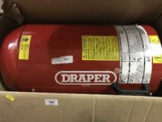 A Draper space heater and a gas bottle trolley