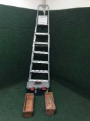 A set of aluminium steps,