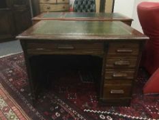 A 1930's oak desk