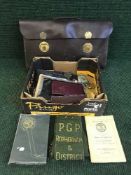 A quantity of Freemasons regalia and medals