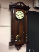 A Victorian mahogany cased wall clock