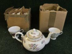 Four boxes of Royal Grafton tea service and three Chinese tea services