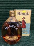 A bottle of Haig Dimple whiskey in presentation box