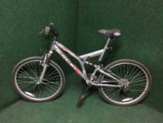 A gent's Excel full suspension mountain bike