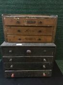 Two early 20th century index chests