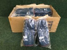 Two boxes of assorted work gloves