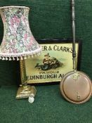 A metal Lorimer & Clarks Famous Edinburgh Ale sign,
