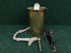 A brass shell case bell