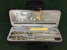 A cased Gibson clarinet