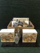 Two Ringtons novelty teapots, both still boxed, placemats,