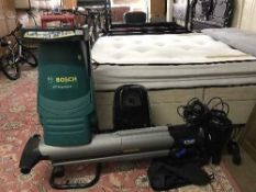 A Bosch garden chipper shredder,
