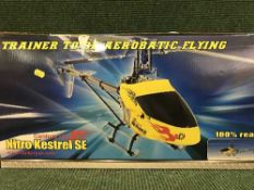 A Trainer Aerobatic remote controlled helicopter, boxed.