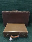 Two mid-twentieth century luggage cases