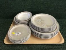 A tray of Denby Tasmin dinner ware