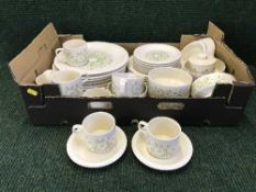 A box of Hornsea tea and dinner ware - Fleur pattern