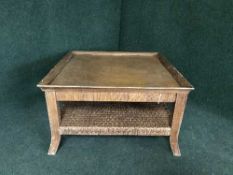 A two tier coffee table
