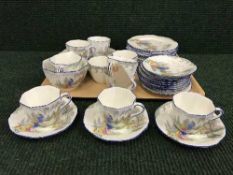 A tray of Sutherland Romance tea set