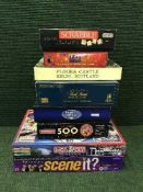 A quantity of assorted board games
