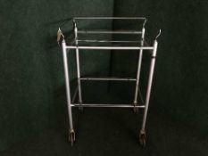 A two tier medical trolley