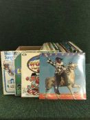 A box of lps, box sets and 45's including Barbara Striesand, Clancy brothers, Cliff Richard etc.