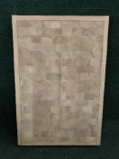 A pine butcher's block top