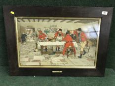 After Cecil Aldin (1870-1935) - Fallowfield Hunt - The Breakfast, chromolithograph, 1900,