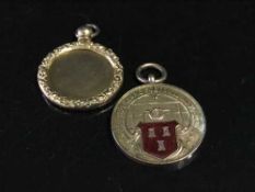Two 9ct gold Newcastle Yacht Club medals, 1907 and 1913/14, 8.