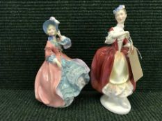 Two Royal Doulton figures - Masquerade HN2259 and Spring morning HN 1912