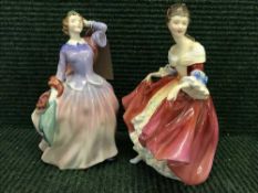 Two Royal Doulton figures - Blythe Morning together with Southern Belle HN2229