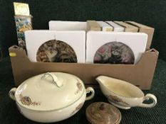 Quantity of collector's plates, tureens, ornaments,