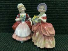 Two small Royal Doulton figurines - Valerie HN2107 and Cissie HN1809