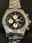 A Gent's Stainless Steel Breitling Chronometre Automatic Wristwatch,