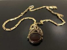 An 18ct gold chain necklace, stamped 750, length 52 cm, 23.