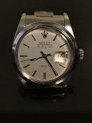 A Gents Stainless Steel Rolex Oyster Perpetual Air King Date Precision Centre Seconds Wriswatch,