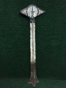 A cast iron half mile railway sign