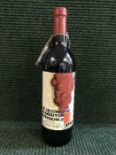 A bottle of Le Second Vin De Mouton Rothschild vintage 1993