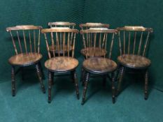 A set of six Ibex kitchen chairs