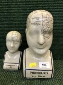 Two Phrenology heads by L.N.