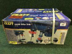 A Power Craft 500W pillar drill boxed