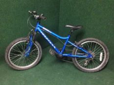 A boy's Ridgeback MX20 mountain bike