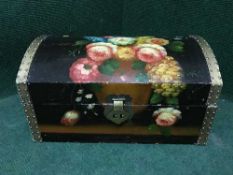 A painted dome topped trunk