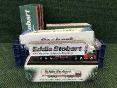 Ten boxed Eddie Stobart die cast vehicles
