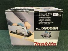 A Makita 5900 BR circular saw boxed