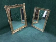 Two gilt framed mirrors