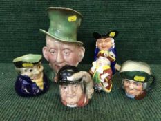 Two Royal Doulton character jugs - Toby Philpots and Gone Away,