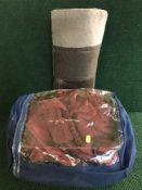 A contemporary runner together with a luxury bed set