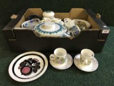 Two boxes of Touri design Norwegian dinner ware,