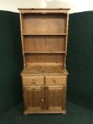 A pine kitchen dresser